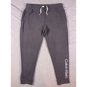 Calvin Klein Sleepwear Womens Gray French Terry Joggers Loungewear Size X-Large